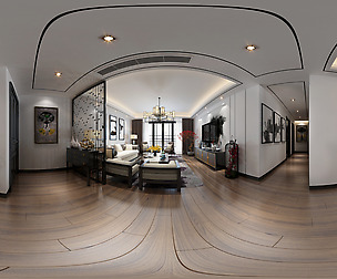 ue Chinese Style Living Room Restaurant Space 39