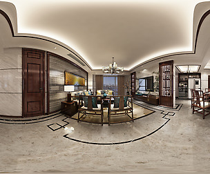 ue Chinese Style Living Room Restaurant Space 41
