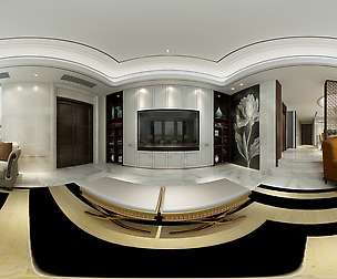 Deluxe European Family Living Room Restaurant 06