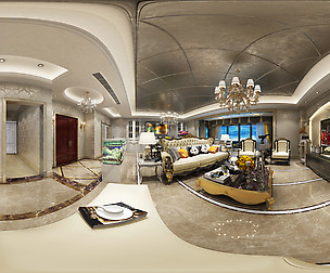 Deluxe European Family Living Room Restaurant 13