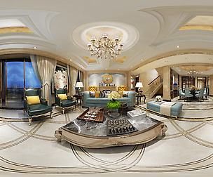 Deluxe European Family Living Room Restaurant 15