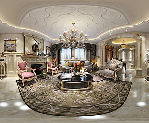 Deluxe European Family Living Room Restaurant 16