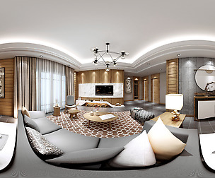 Panorama Mixed Living Room Restaurant Space 03