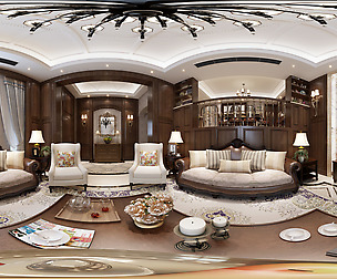 American Style Family Living Room Restaurant 04