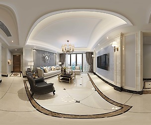 c American Style Living Room Restaurant Space 07
