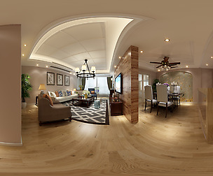c American Style Living Room Restaurant Space 24