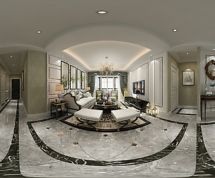 a European Style Living Room Restaurant Space 01