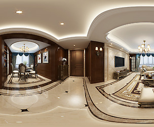a European Style Living Room Restaurant Space 08