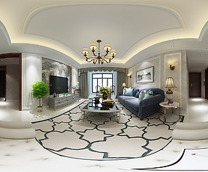 oramic European style living room dining room 19
