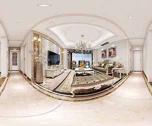 oramic European style living room dining room 26