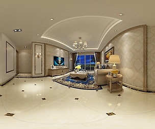 oramic European style living room dining room 27
