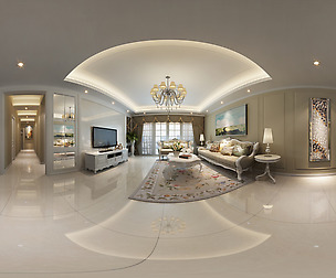 oramic European style living room dining room 28