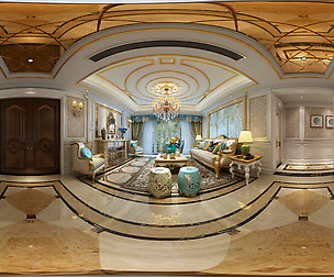 oramic European style living room dining room 31