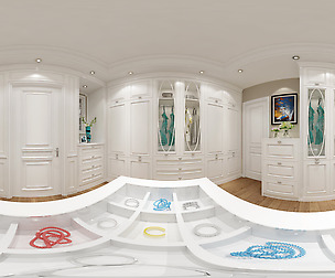 Panorama European luxury cloakroom 03