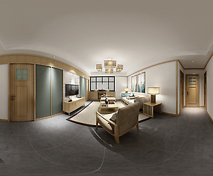 a Japanese Style Living Room Restaurant Space 01