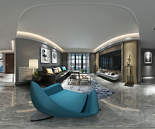 ic Modern Style Family Living Room Restaurant 06