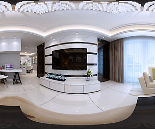 ic Modern Style Family Living Room Restaurant 07