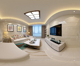ic Modern Style Family Living Room Restaurant 08
