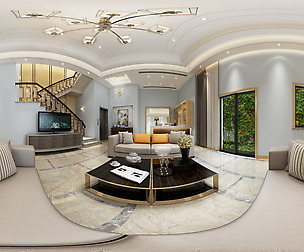 ic Modern Style Family Living Room Restaurant 09