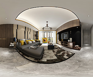 mic Modern Style Living Room Restaurant Space 04