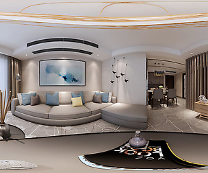 mic Modern Style Living Room Restaurant Space 11