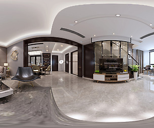 mic Modern Style Living Room Restaurant Space 12