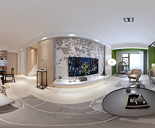mic Modern Style Living Room Restaurant Space 13