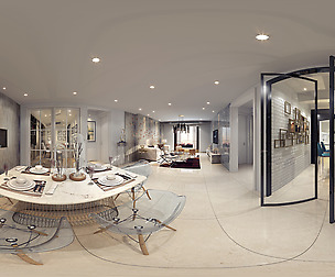 mic Modern Style Living Room Restaurant Space 14