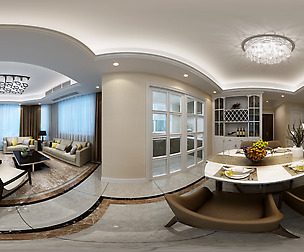 mic Modern Style Living Room Restaurant Space 20