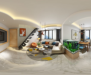 mic Modern Style Living Room Restaurant Space 44