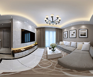 mic Modern Style Living Room Restaurant Space 65