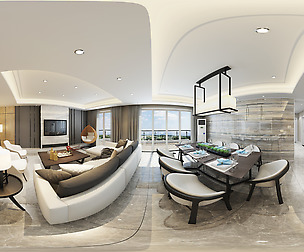 mic Modern Style Living Room Restaurant Space 74
