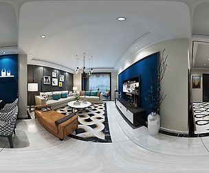 mic Modern Style Living Room Restaurant Space 75