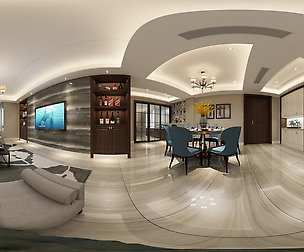 mic Modern Style Living Room Restaurant Space 96