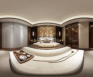 neo-classical style family bedroom space 03