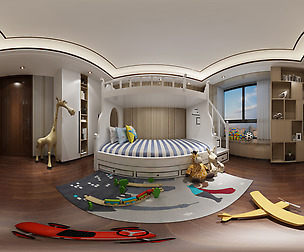 amic neo-classical style family bedroom space 06
