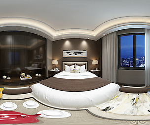 amic neo-classical style family bedroom space 08