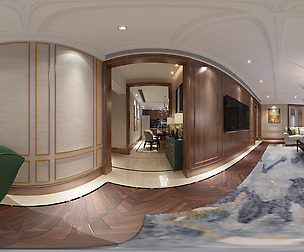ic neo-classical style living room restaurant 06