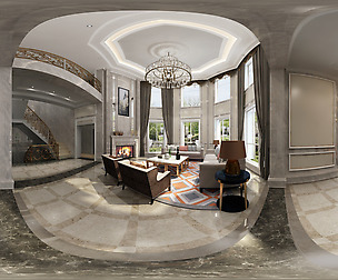ic neo-classical style living room restaurant 10