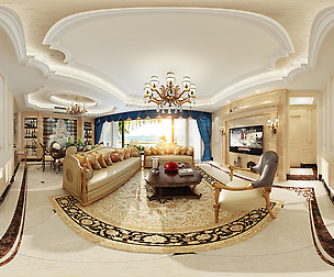 c neo-classical style living room dining room 08