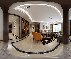 c neo-classical style living room dining room 12