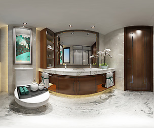 mic neo-classical style bathroom toilet space 02