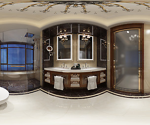 mic neo-classical style bathroom toilet space 03