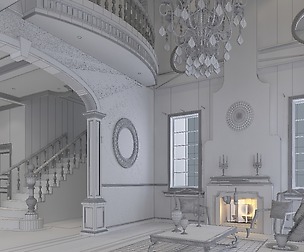 Retro European living room 5157