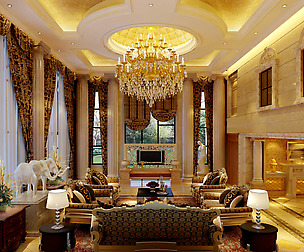 Luxury Duplex European Living Room 1779