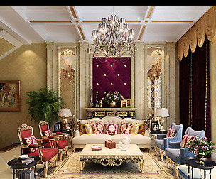 Luxury European living room 5146