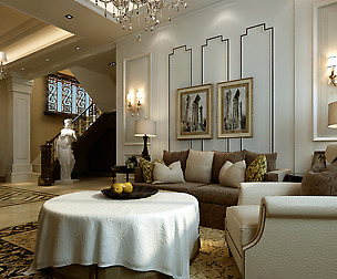 Deluxe European living room 1803