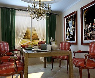 Luxury fashion European restaurant 1804