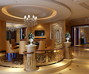 Luxury fashion European restaurant 1819