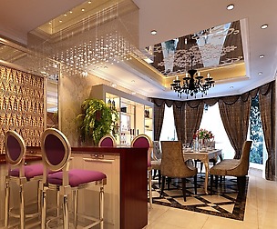 Luxury fashion European restaurant 1822